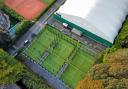 The Padel courts at Winchester Racquets and Fitness.